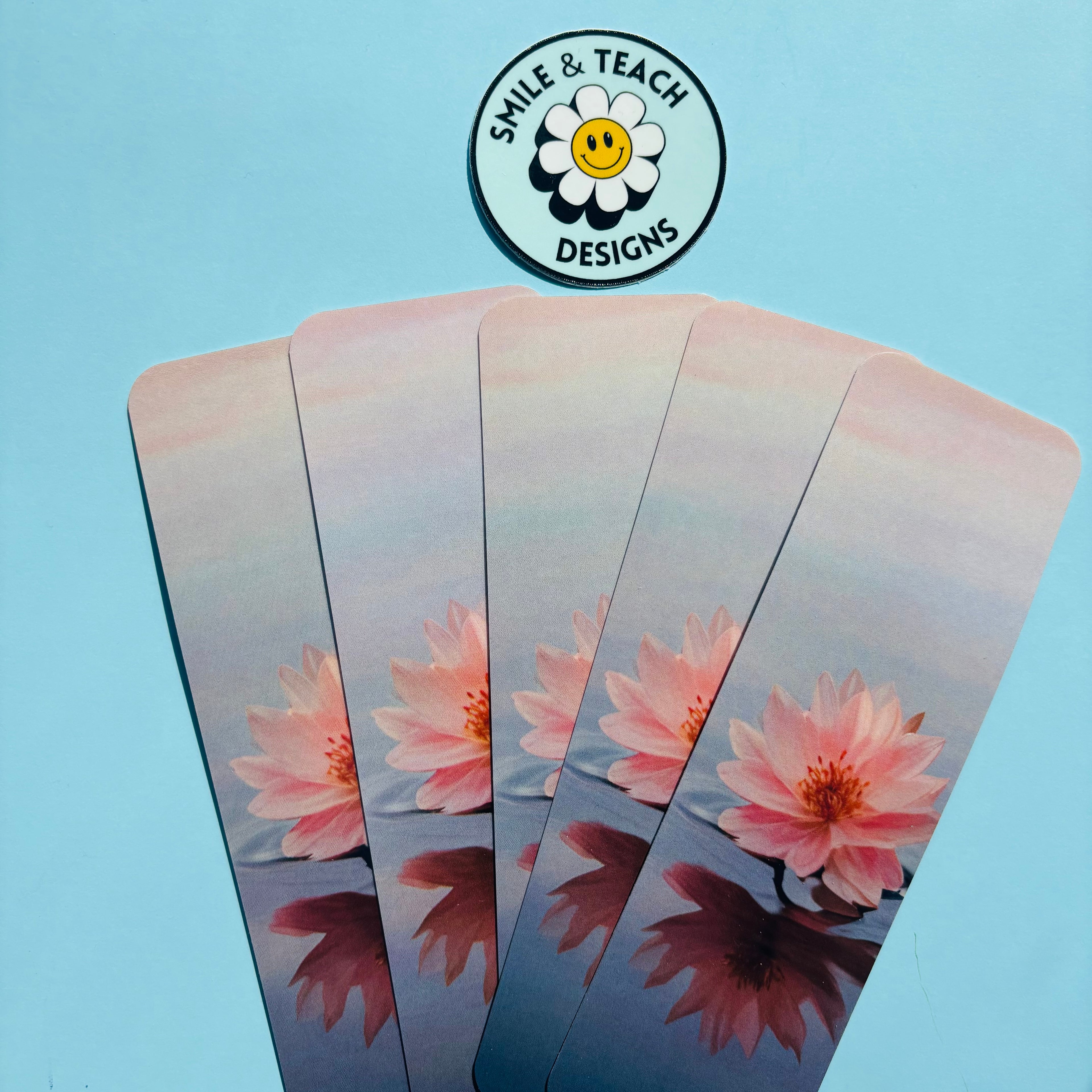Soft Lotus Botanical Bookmark