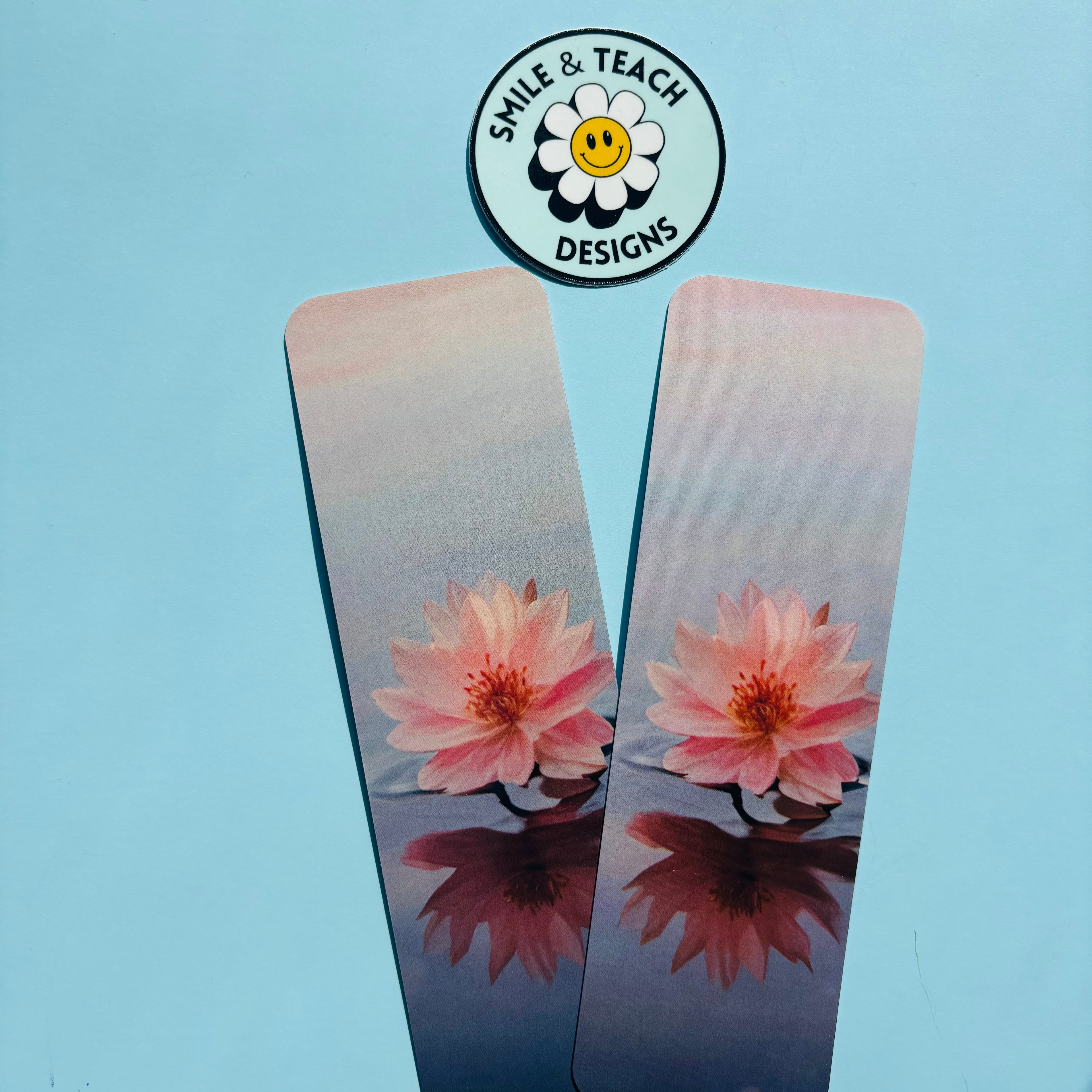 Soft Lotus Botanical Bookmark