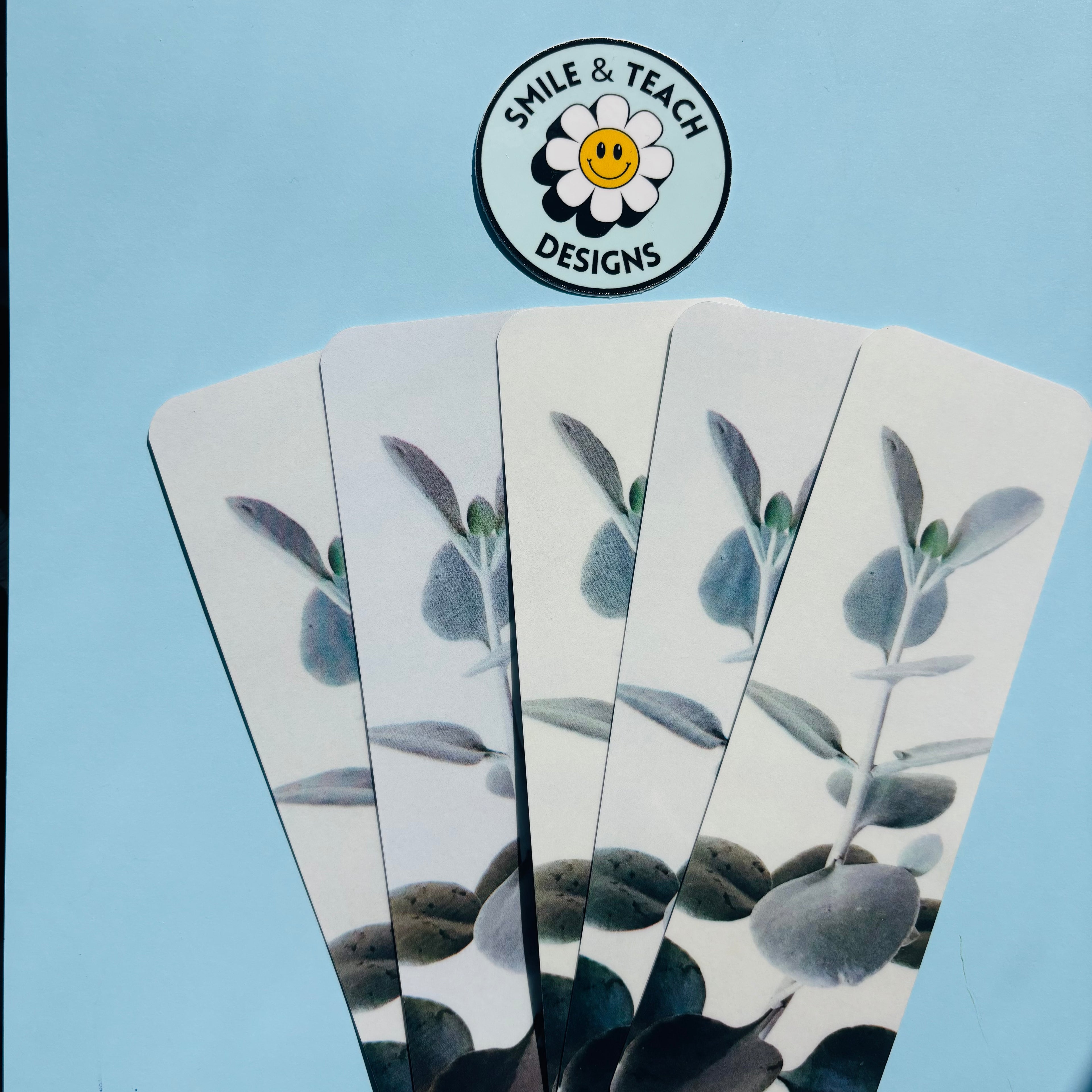 Blue Eucalyptus Botanical Bookmark