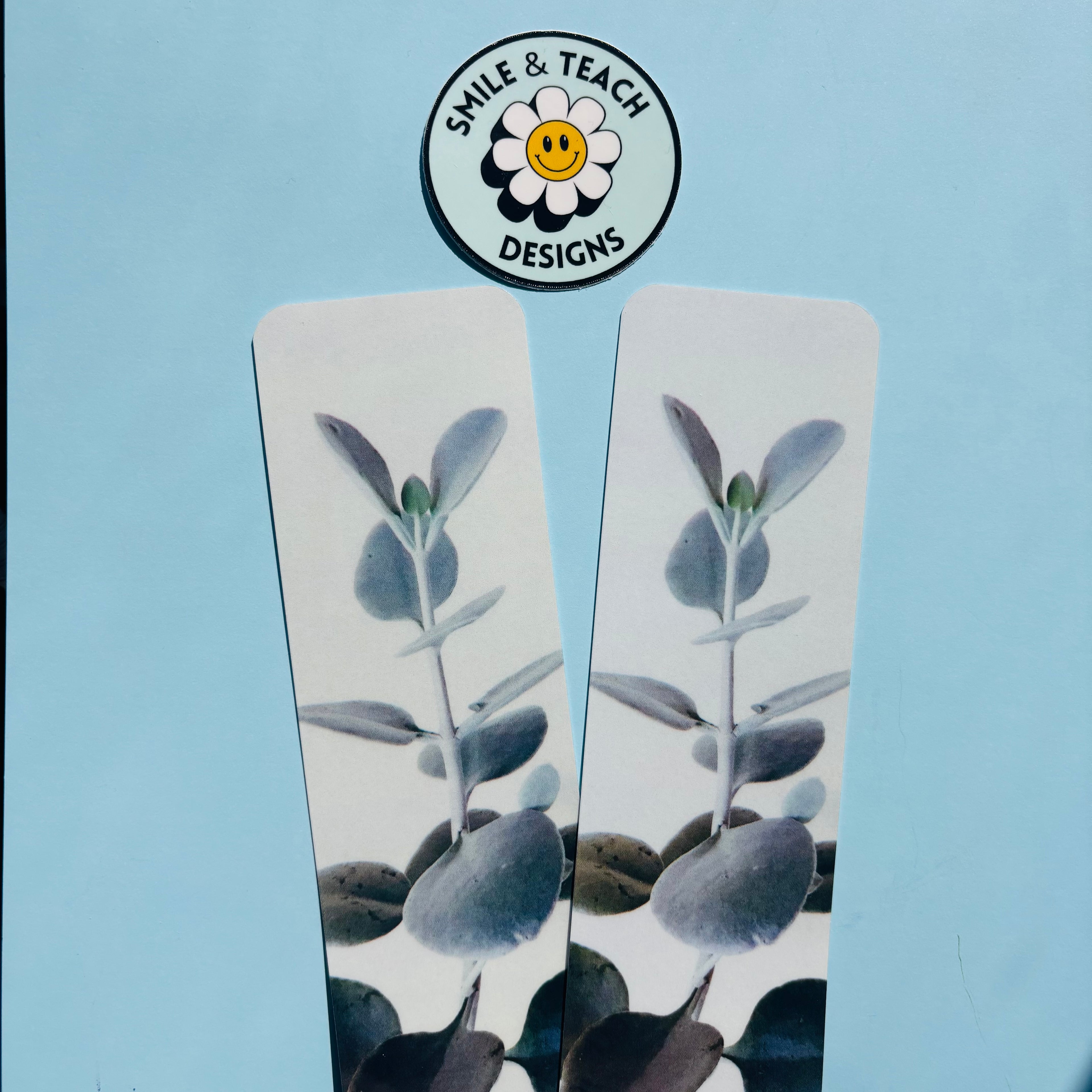 Blue Eucalyptus Botanical Bookmark