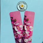 Pink Orchid Laminated Bookmark