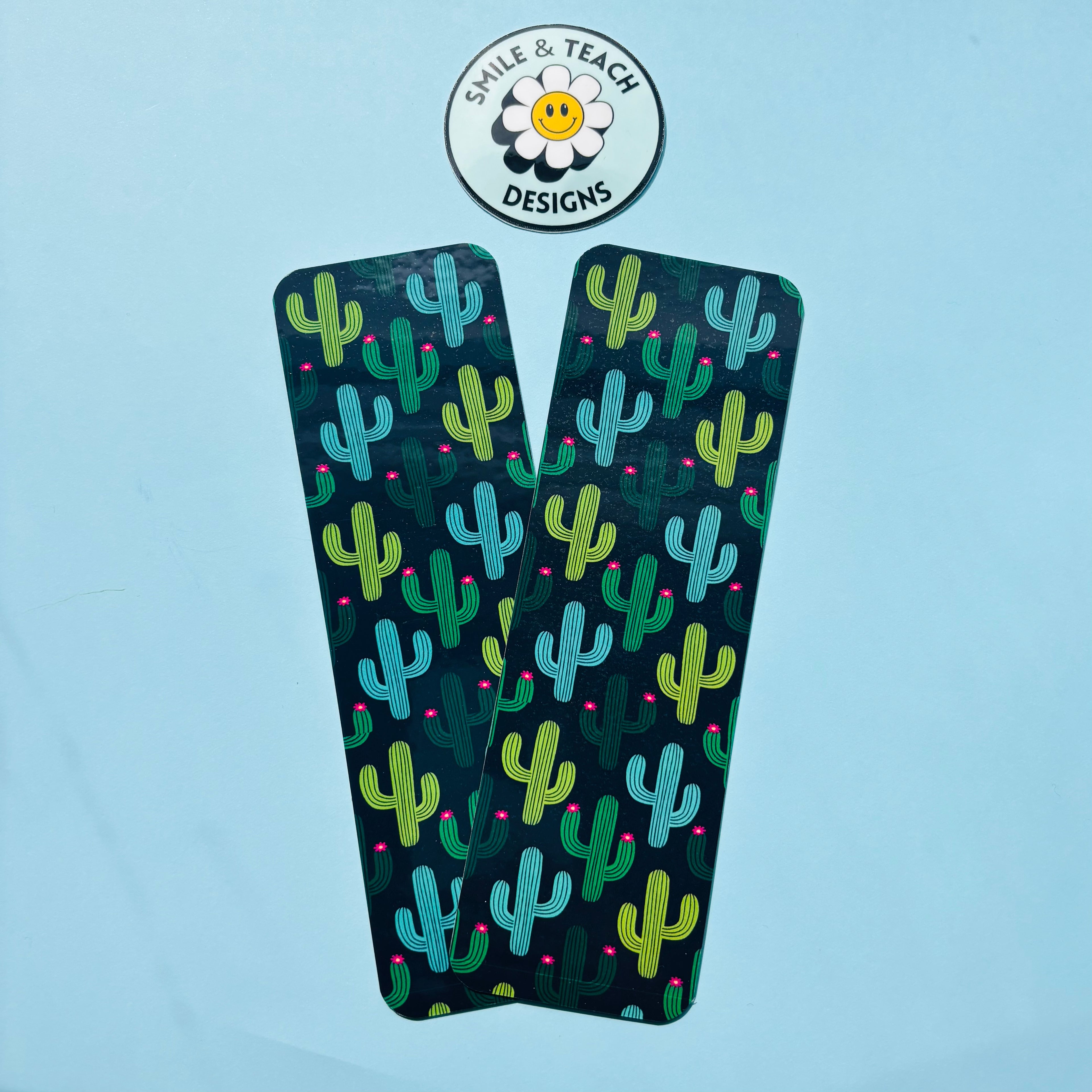 Desert Cactus Pattern Bookmark