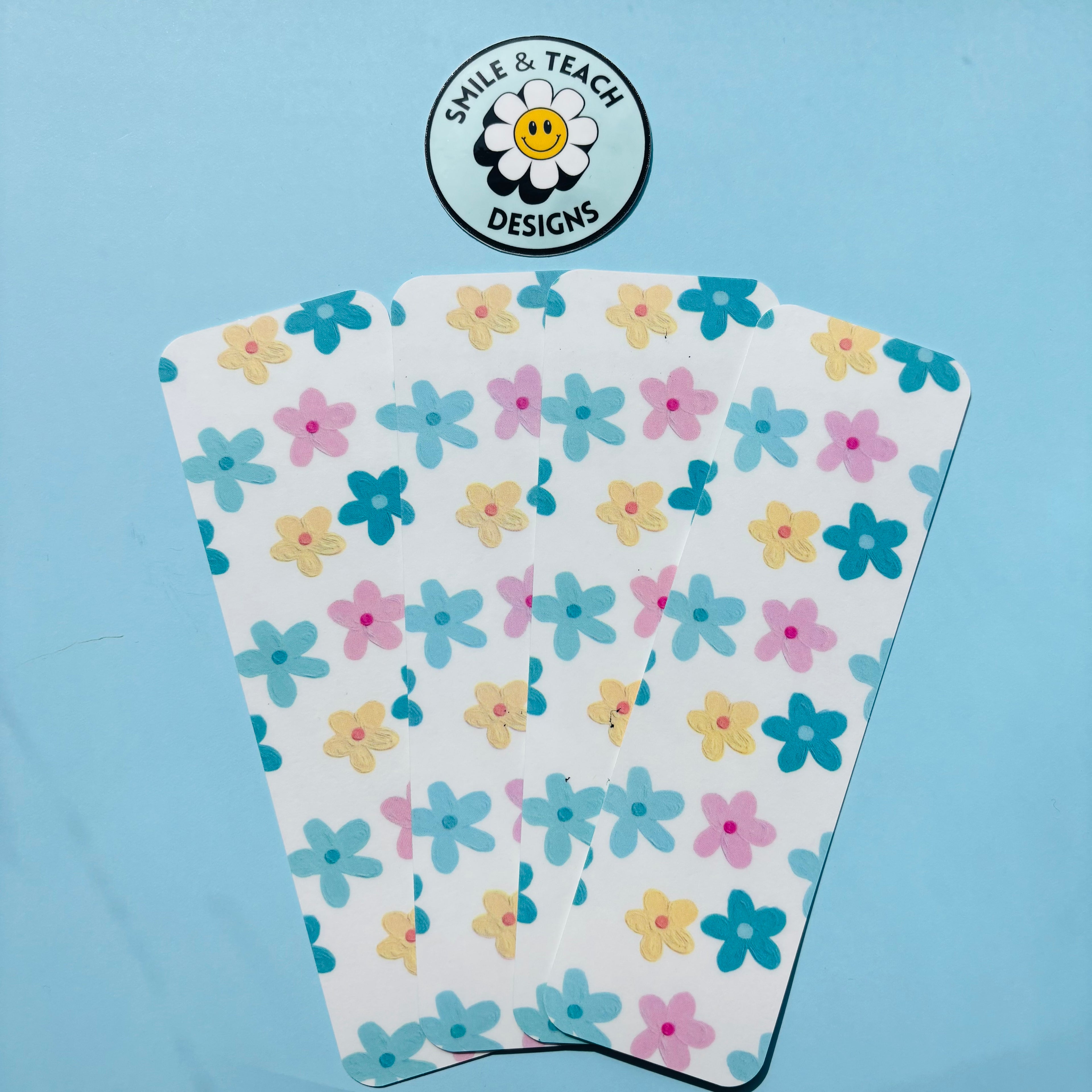 Pastel Flower Garden Bookmark