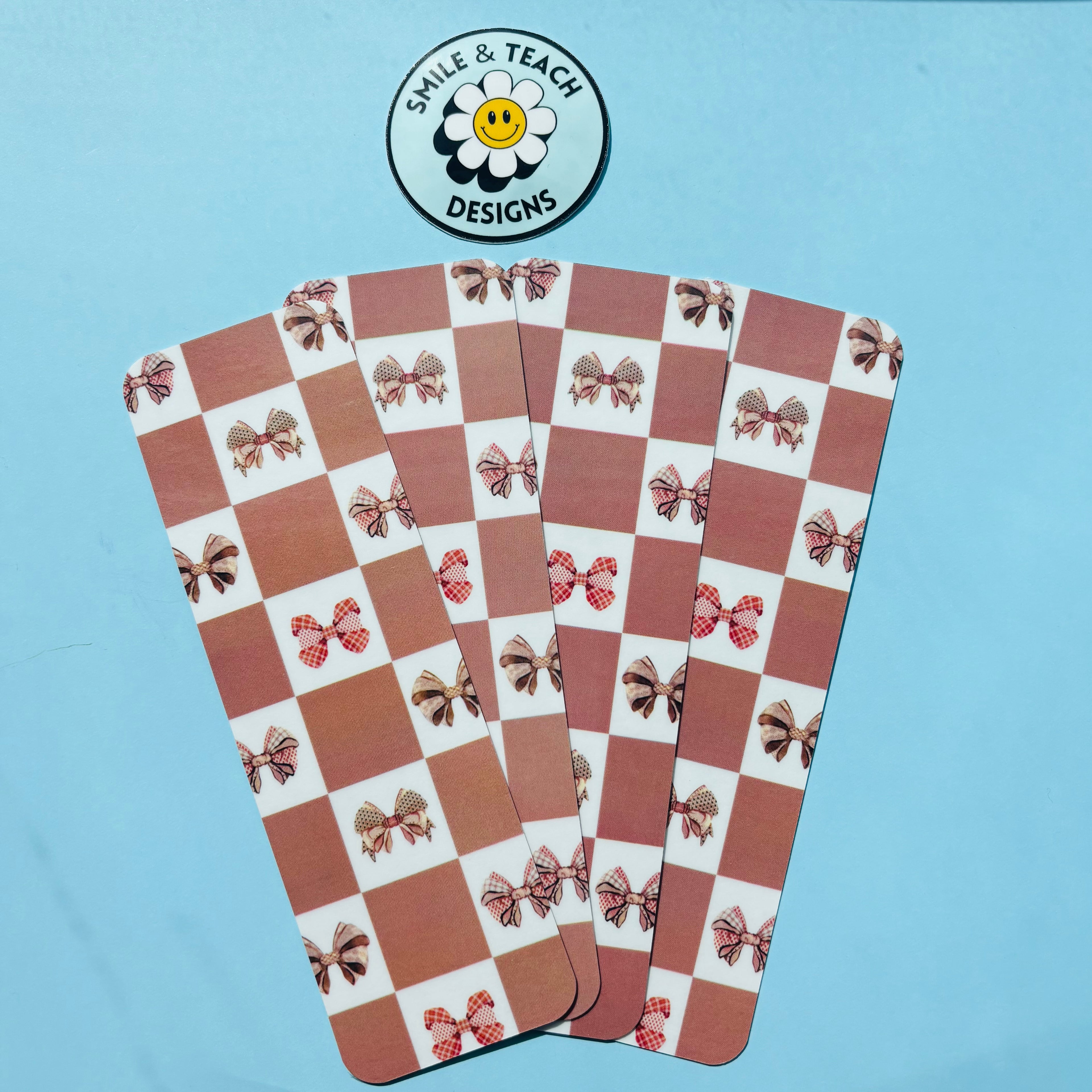 Neutral Bow Checker Bookmark