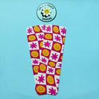 Retro Smiley Patchwork Bookmark