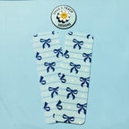 Blue Bow Pattern Bookmark