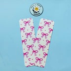 Pink Bow Confetti Bookmark