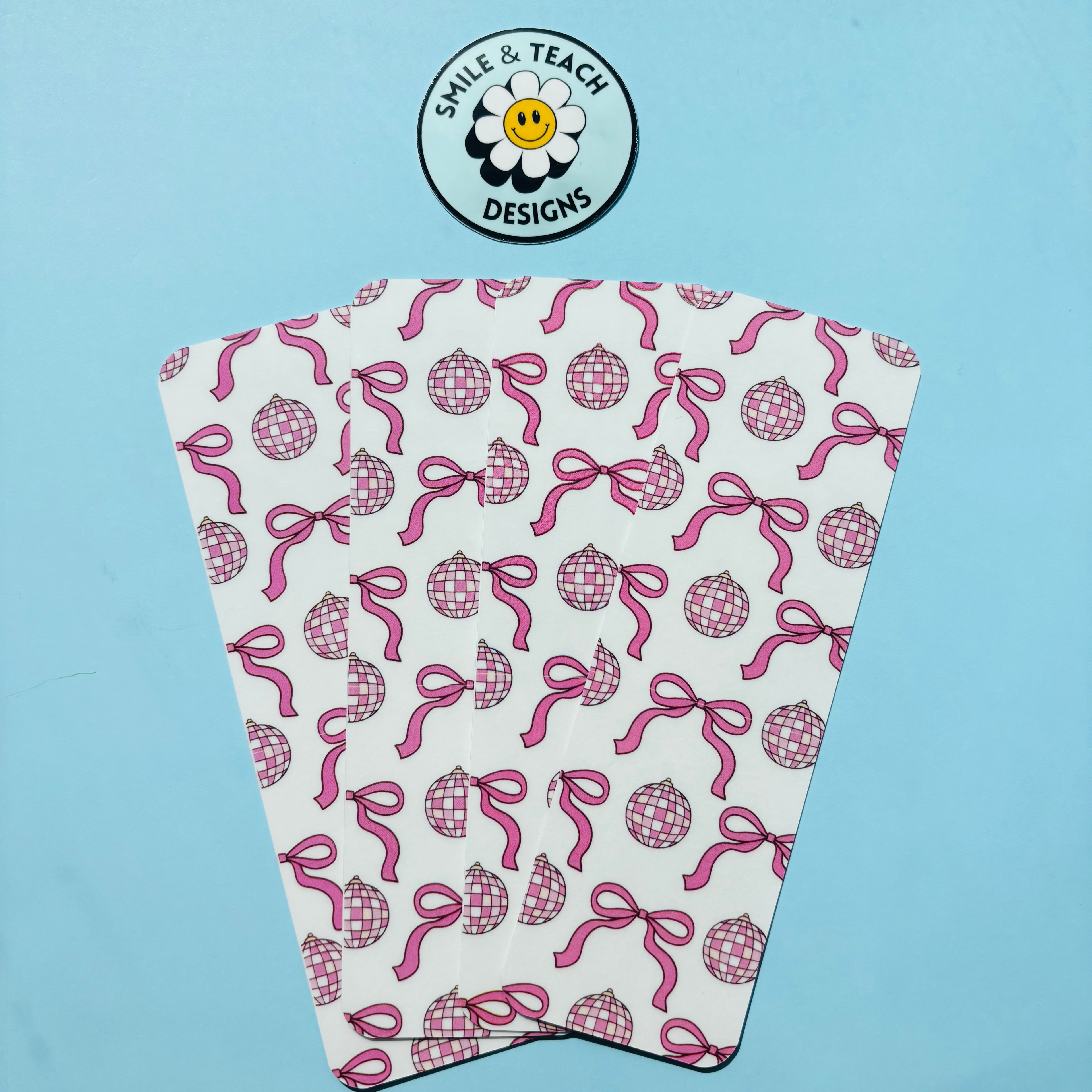 Pink Bows & Disco Vibes Bookmark