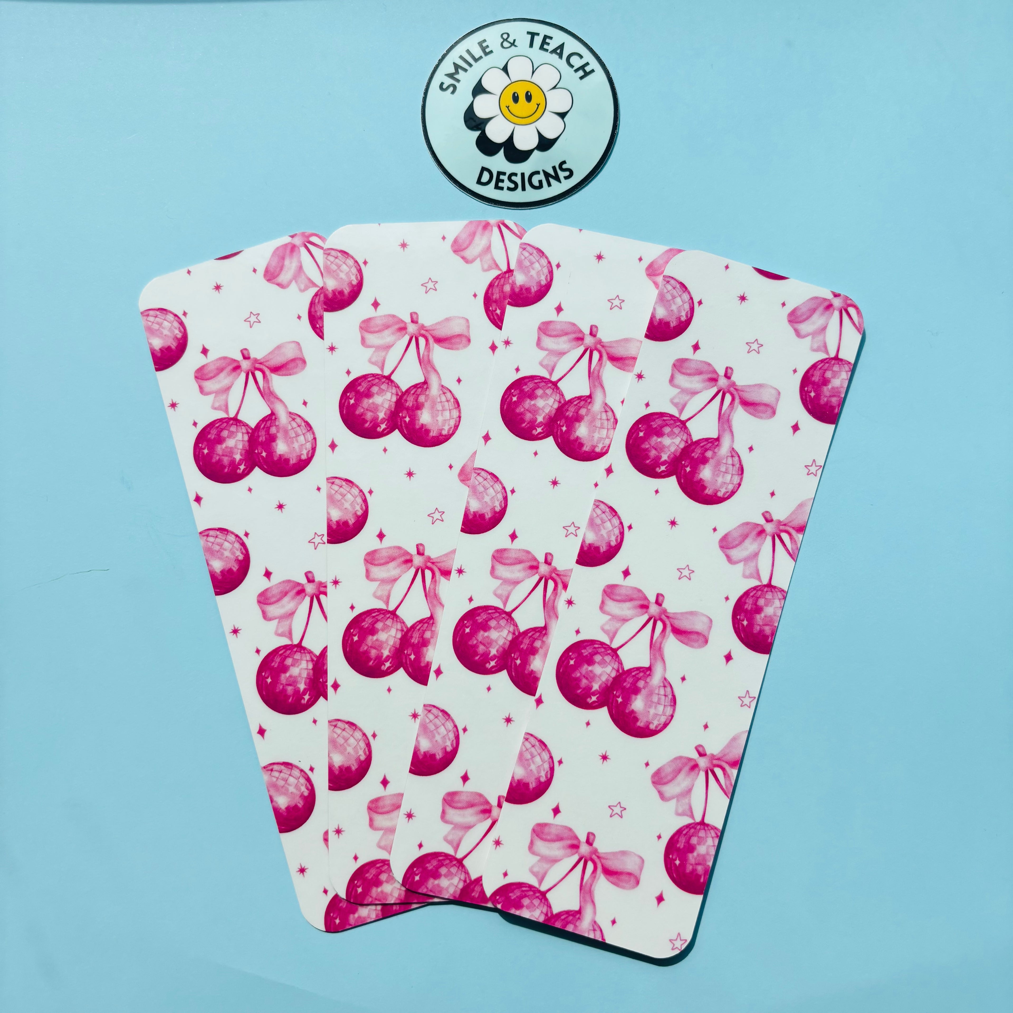 Cherry Bow Girly Bookmark