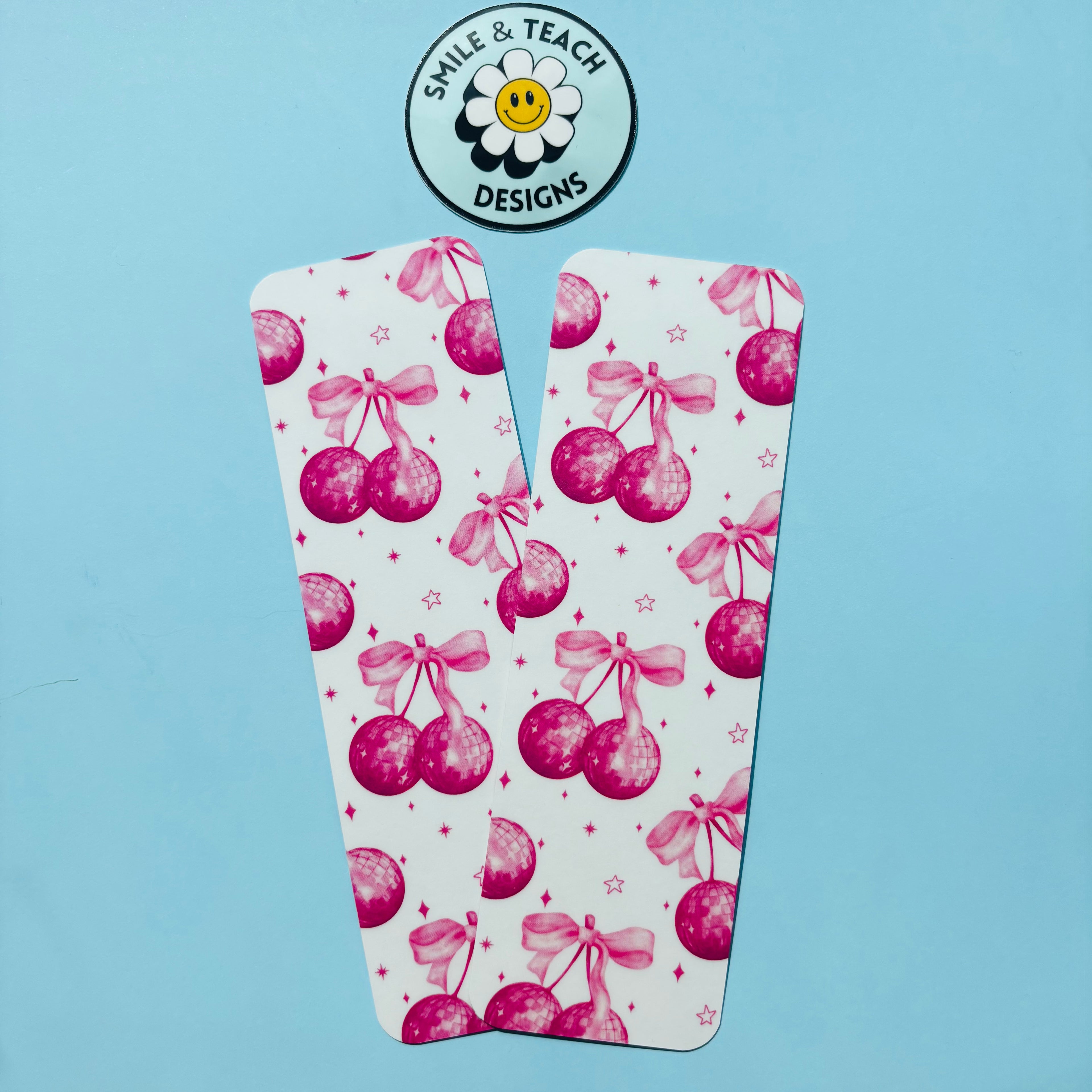 Cherry Bow Girly Bookmark