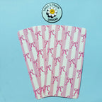 Pink Bow Stripe Bookmark