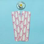 Pink Bow Stripe Bookmark