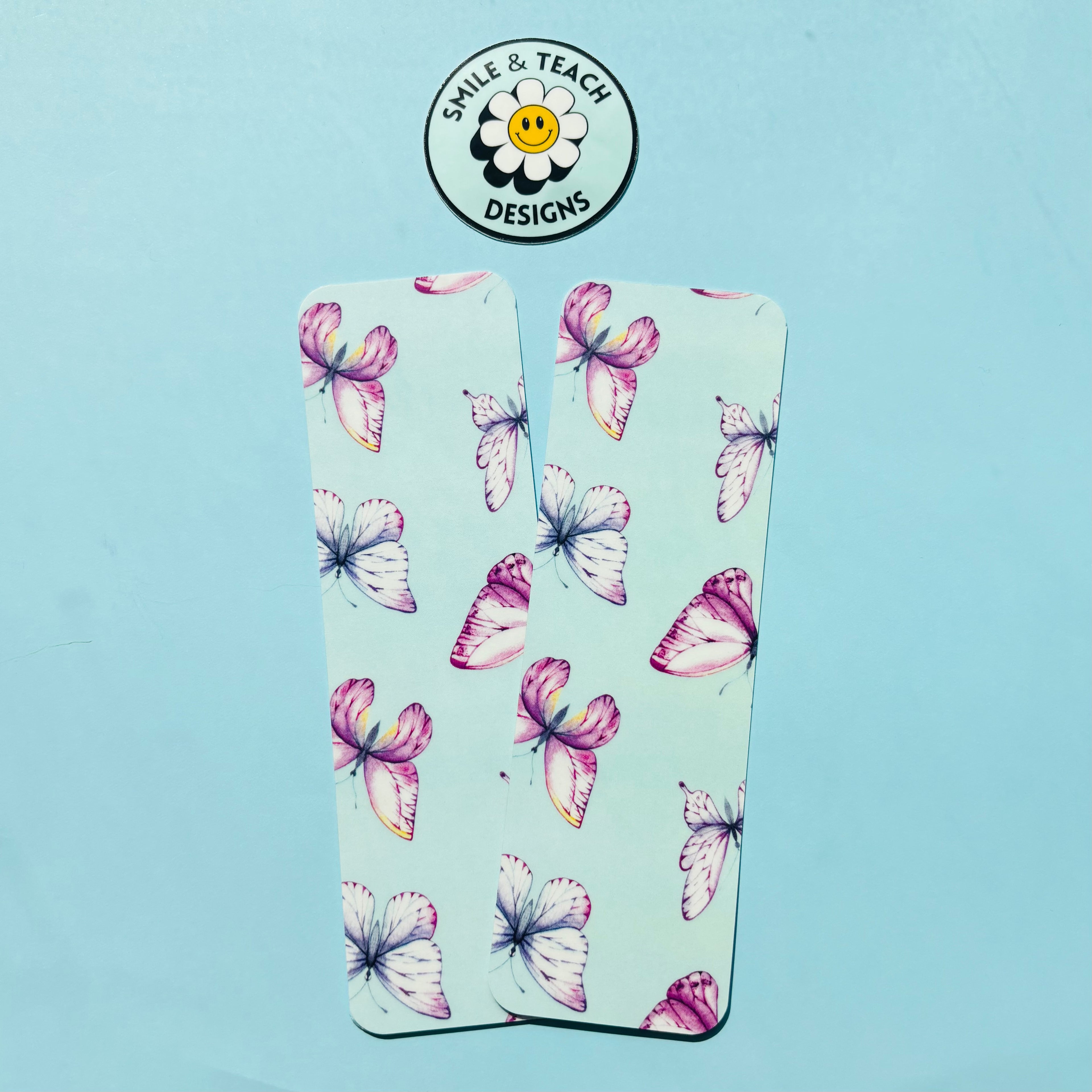 Pastel Butterfly Garden Bookmark