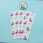 Pink Flamingo Stripe Bookmark