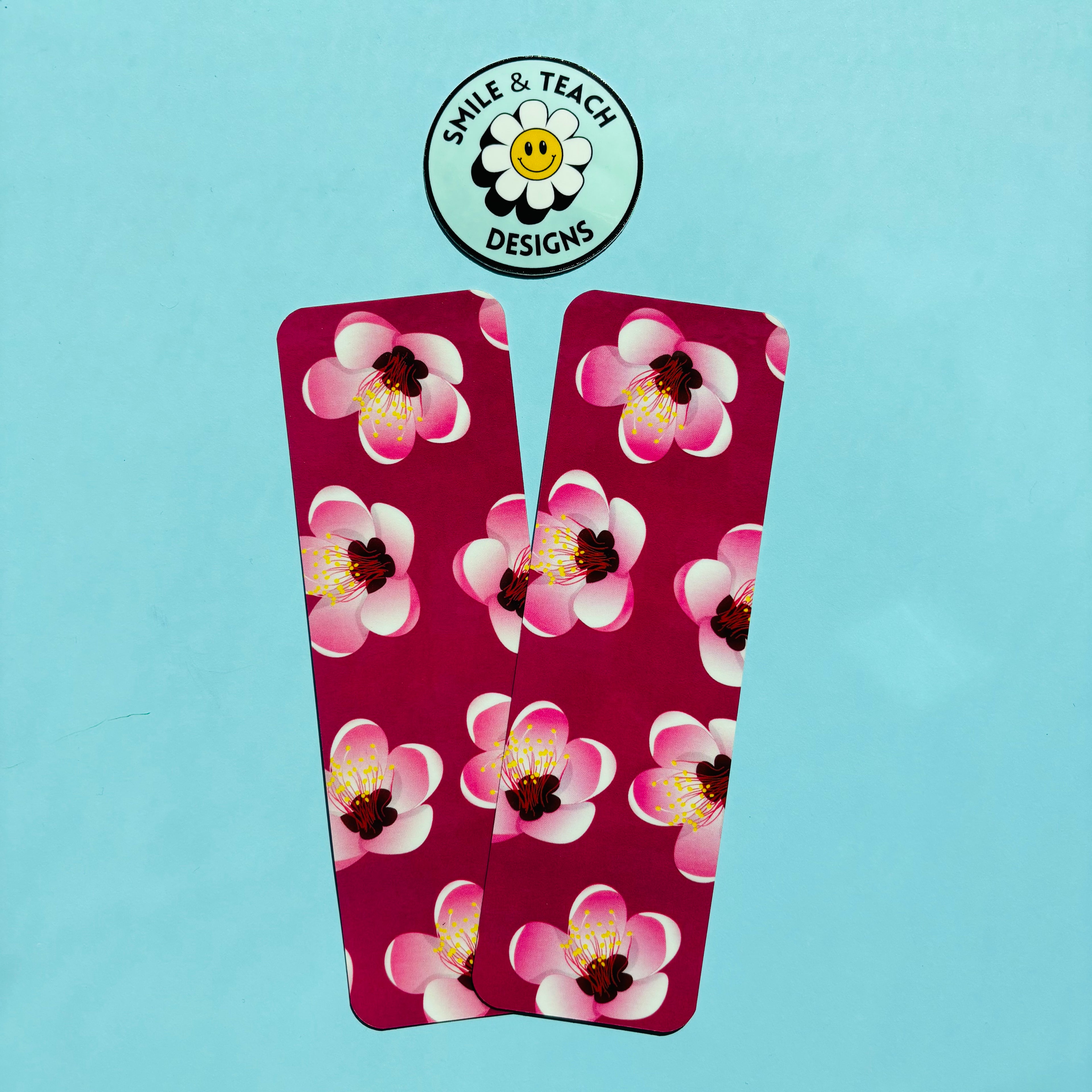 Burgundy Blossom Bookmark