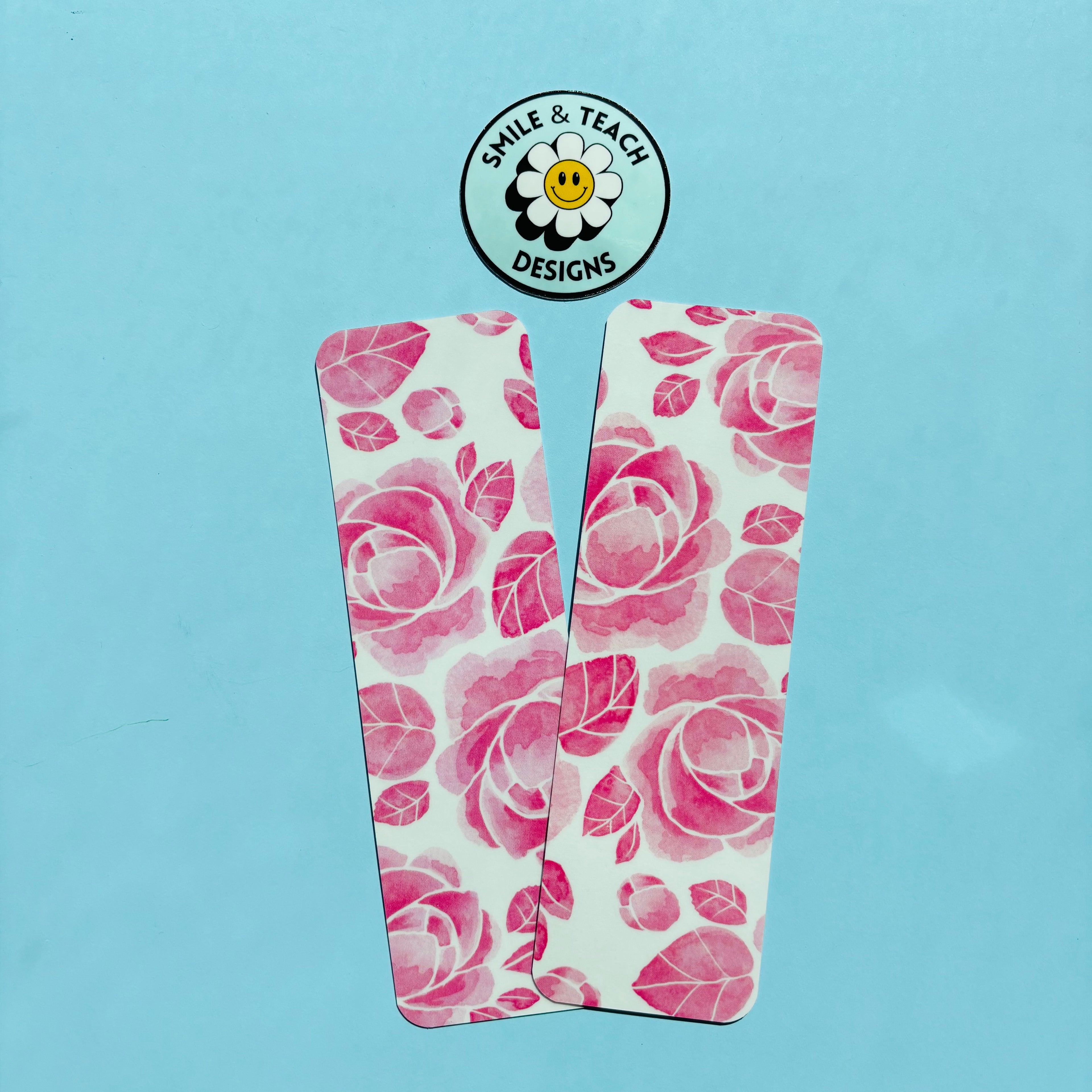 Pink Rose Garden Bookmark