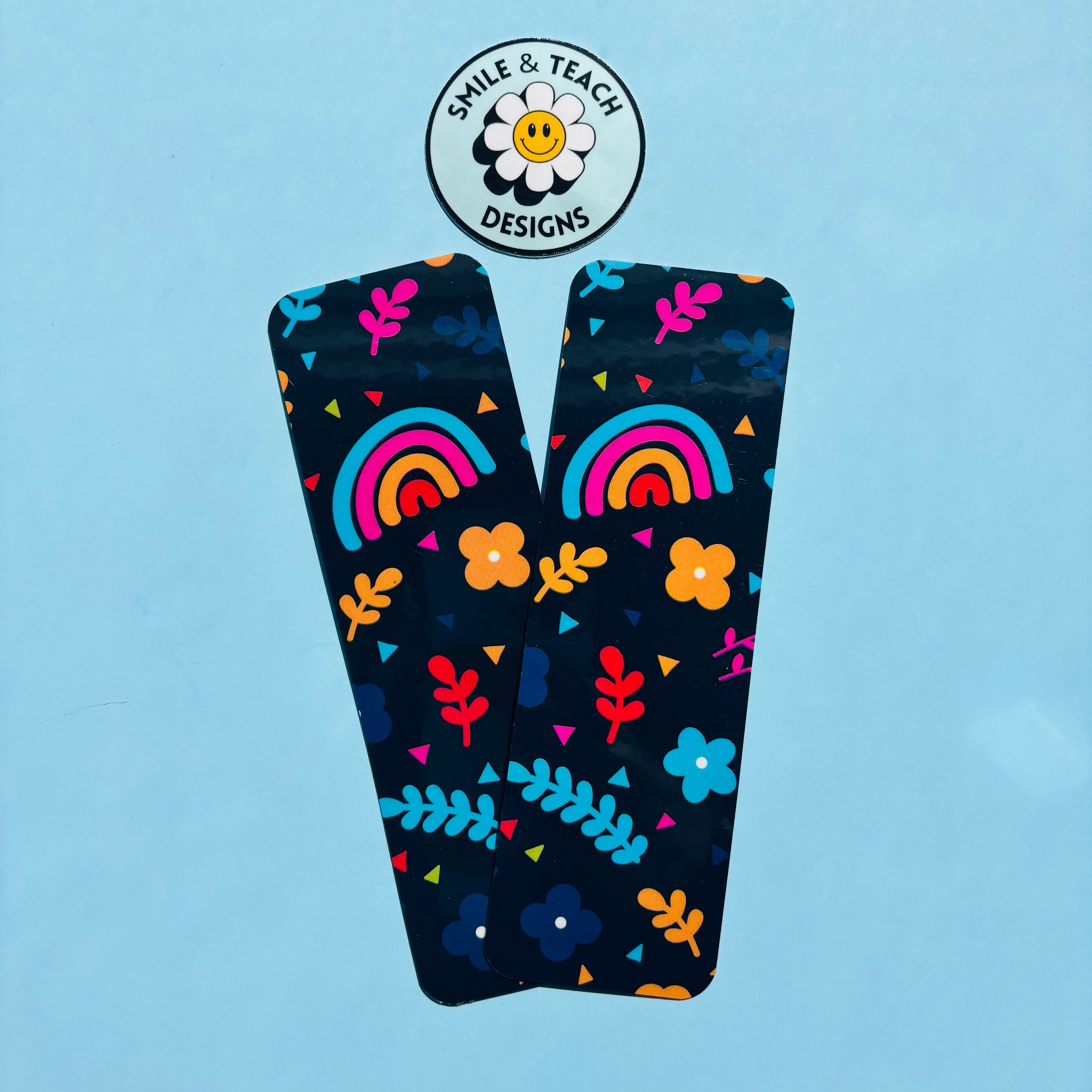 Midnight Rainbow Garden Bookmark