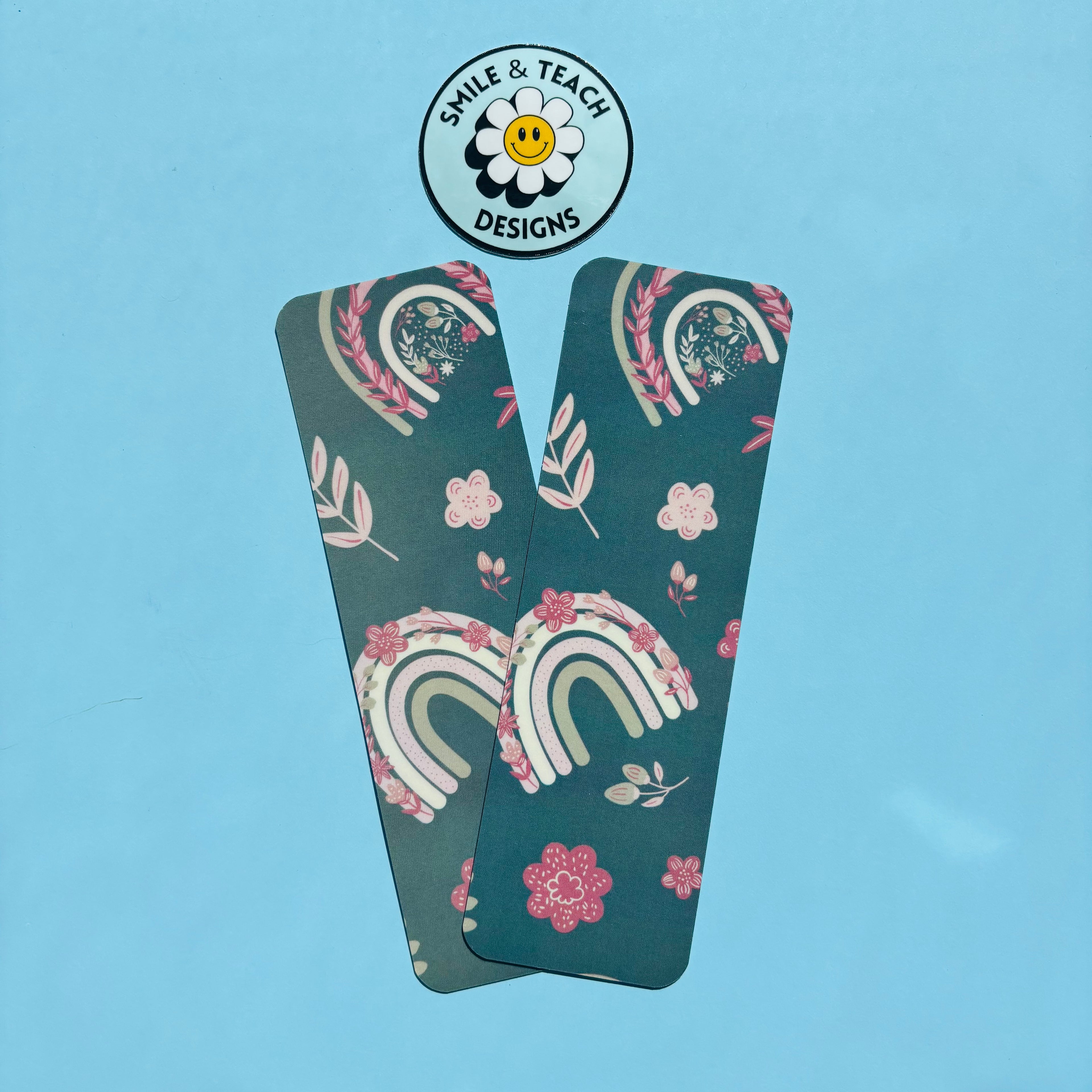 Boho Rainbow Garden Bookmark