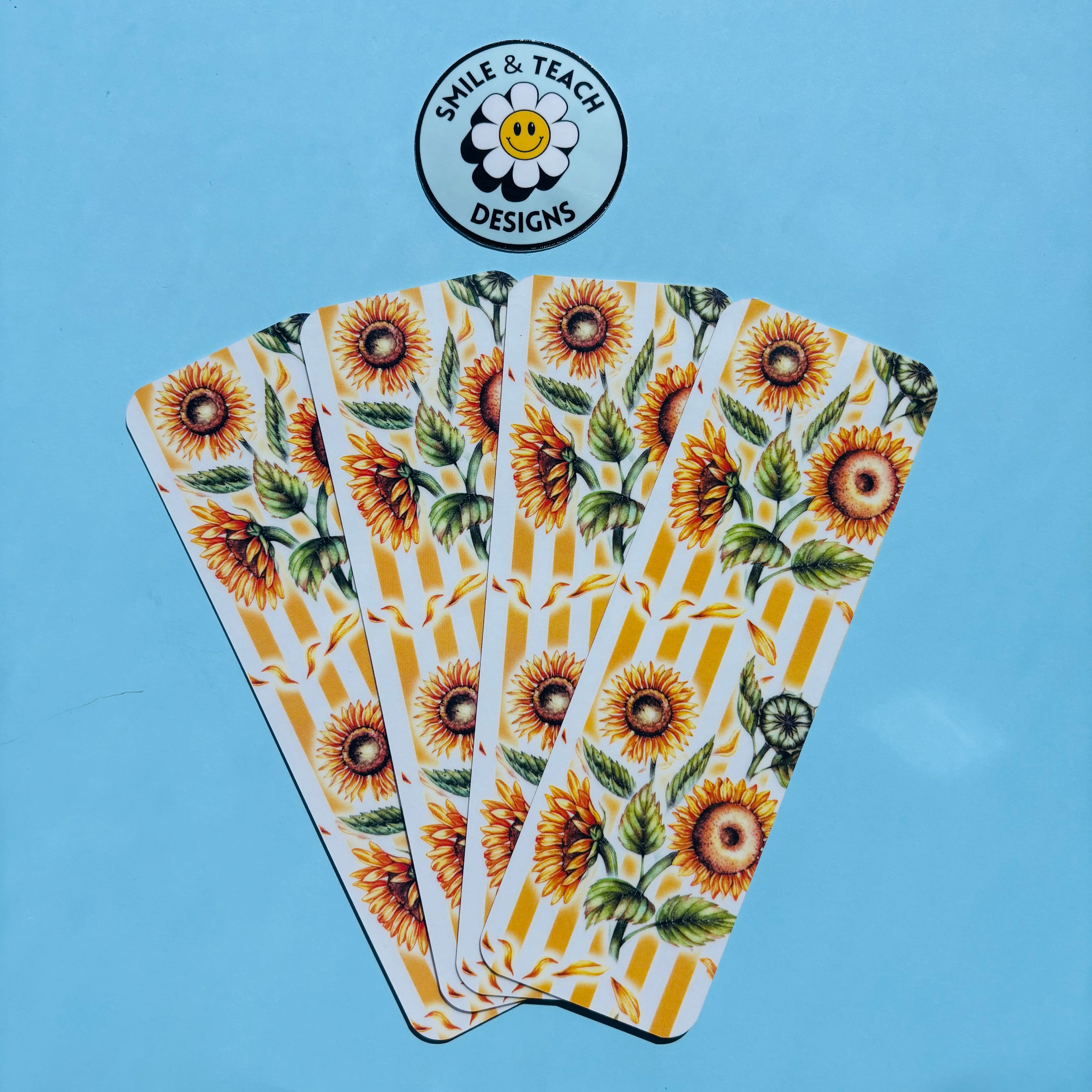 Sunflower Stripe Bookmark