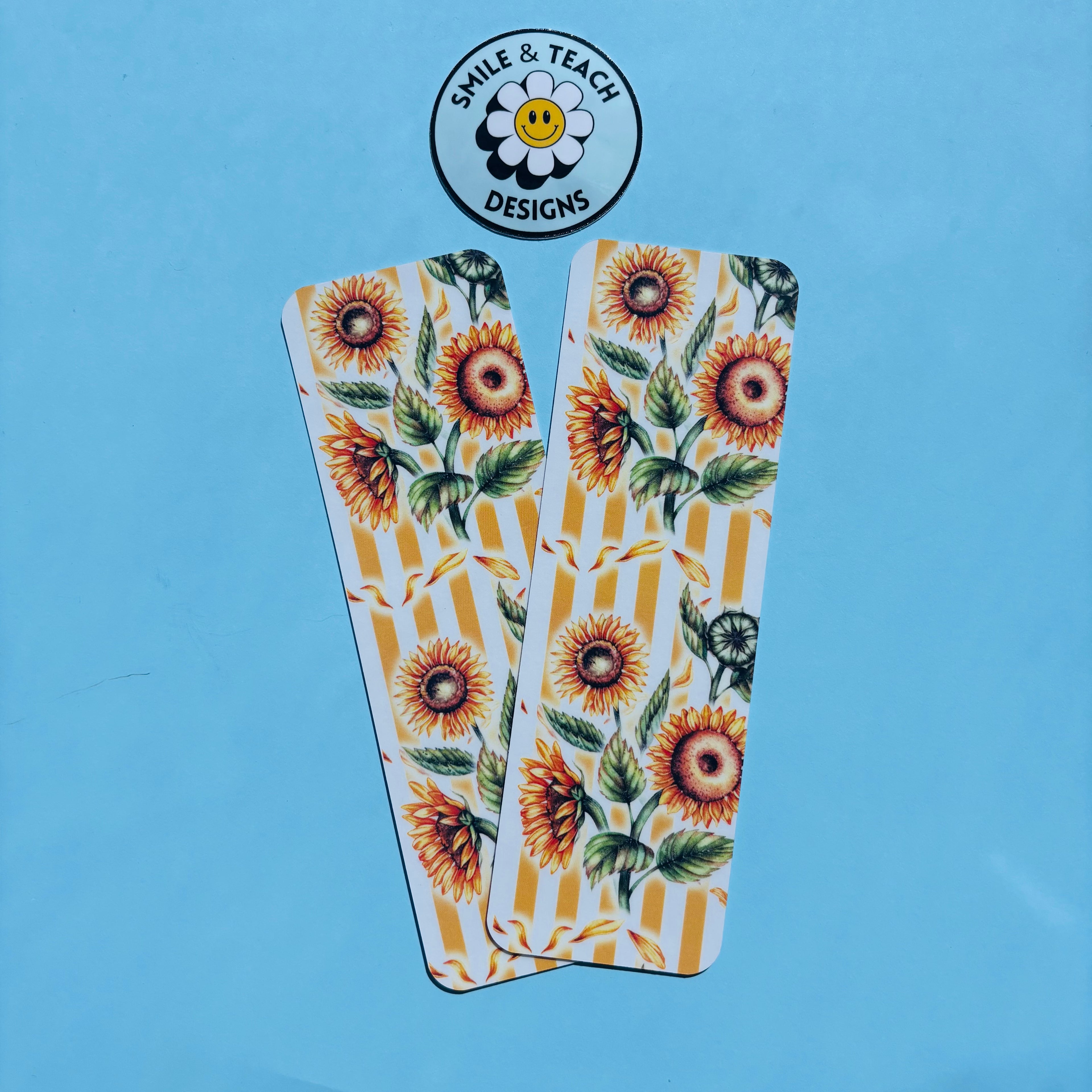 Sunflower Stripe Bookmark