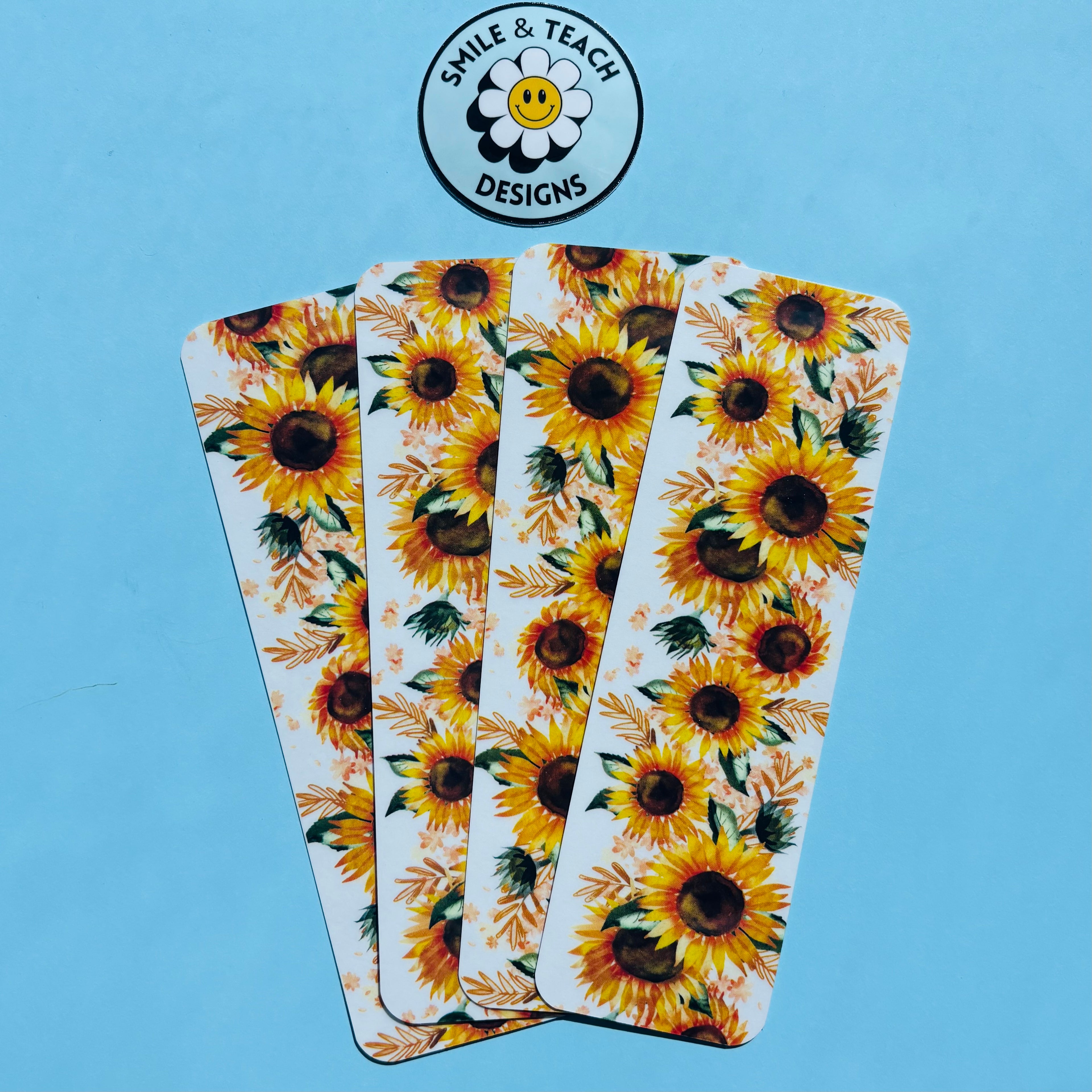 Golden Sunflower Field Bookmark