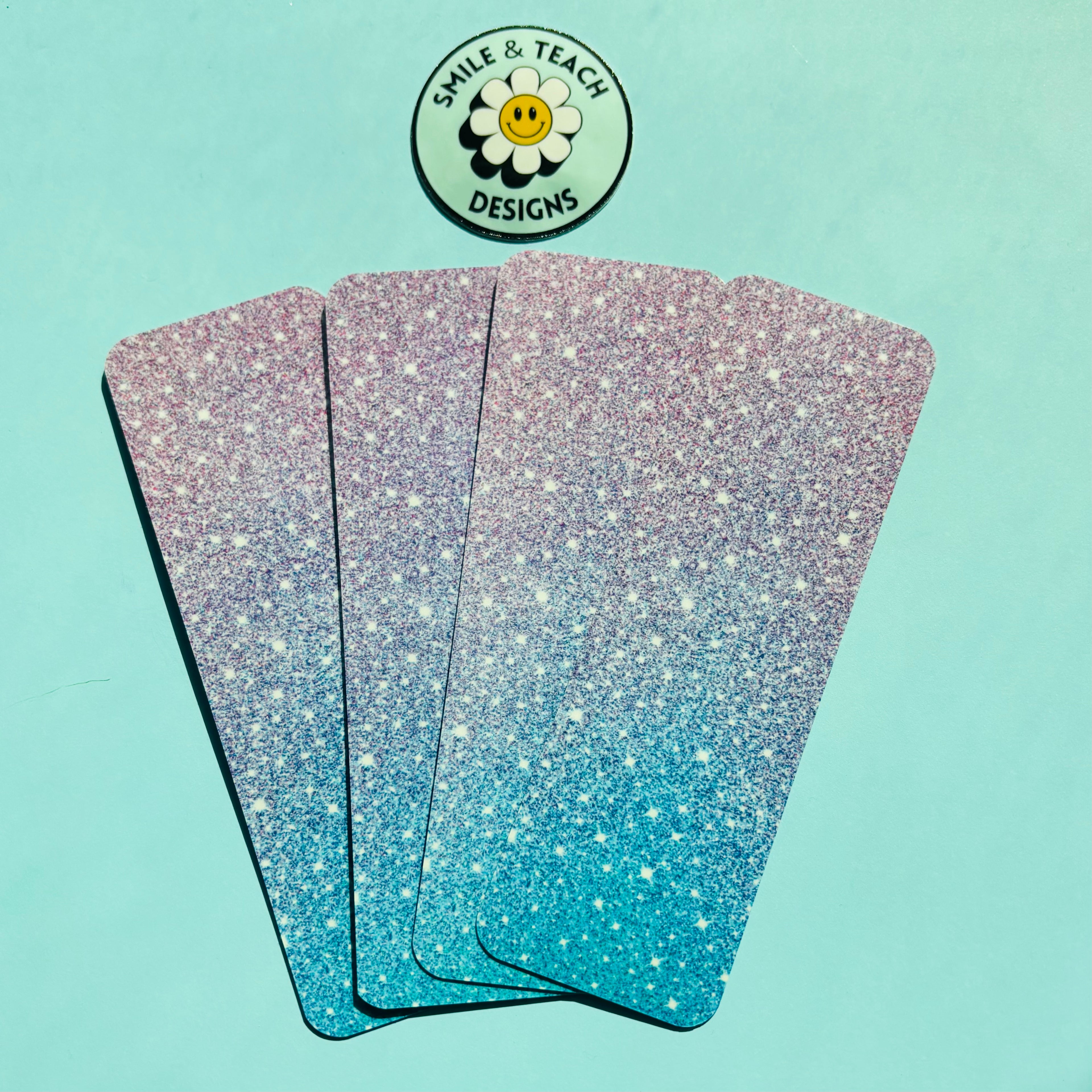 Glitter Ombré Sparkle Bookmark