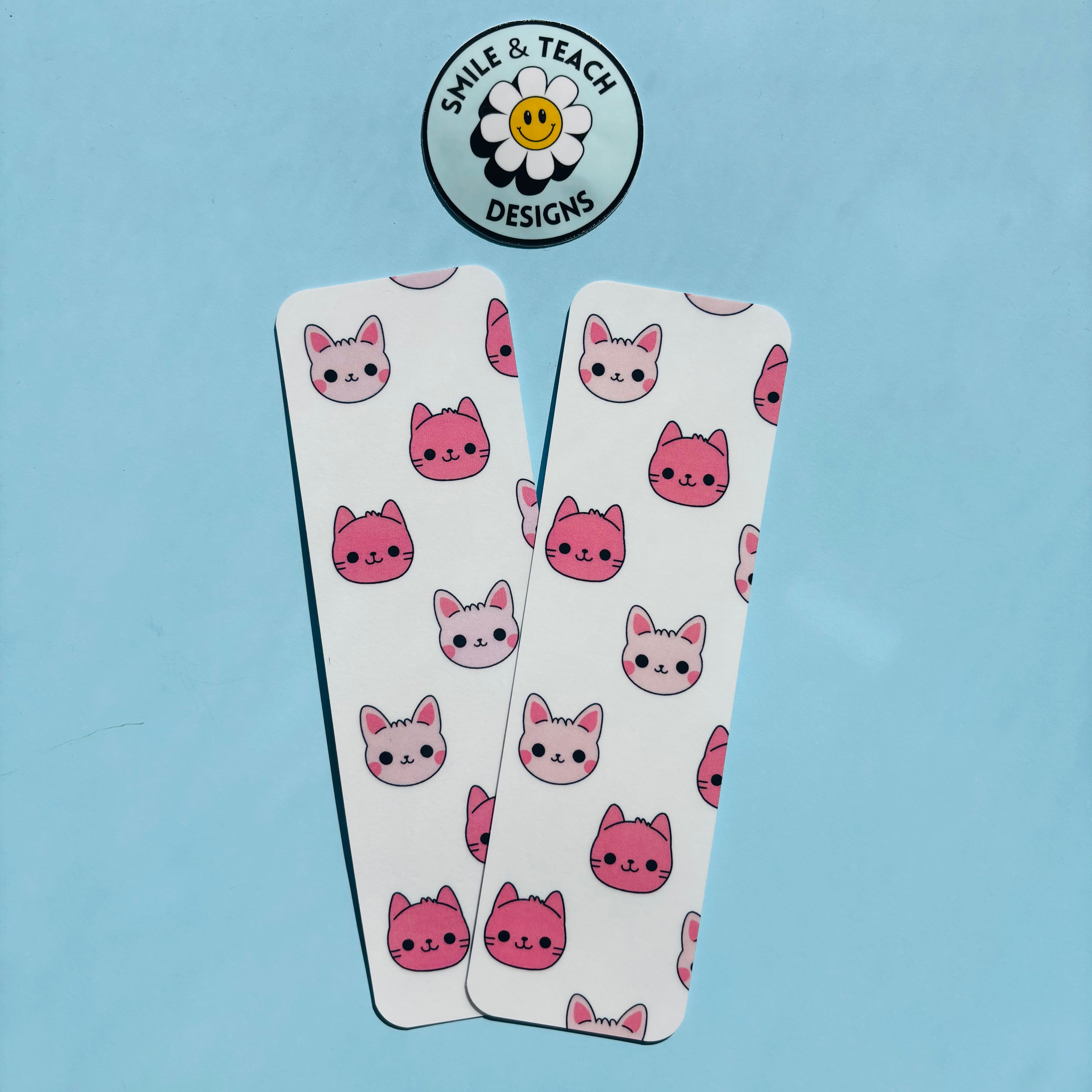 Cute Pink Kitty Bookmark