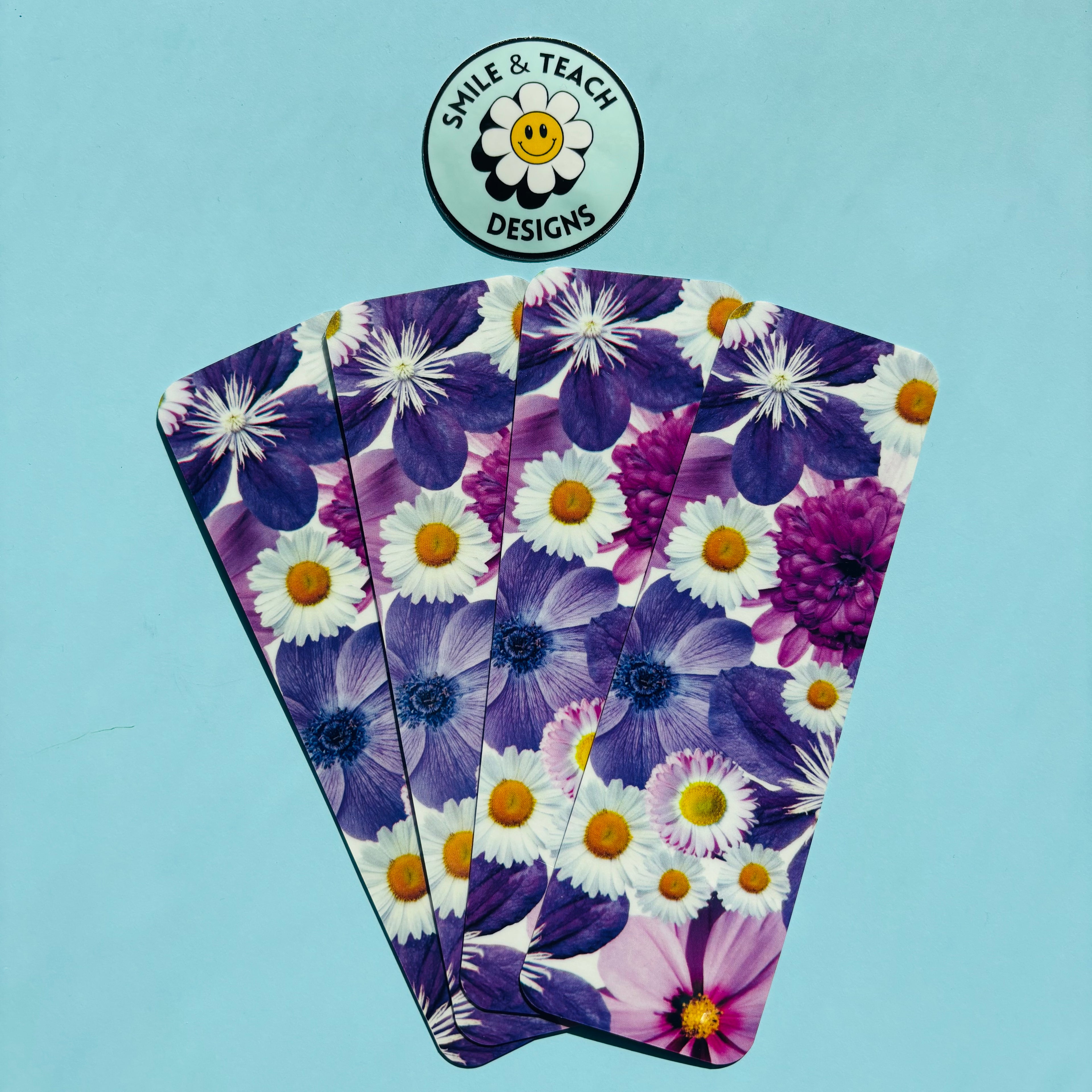 Purple Wildflower Garden Bookmark