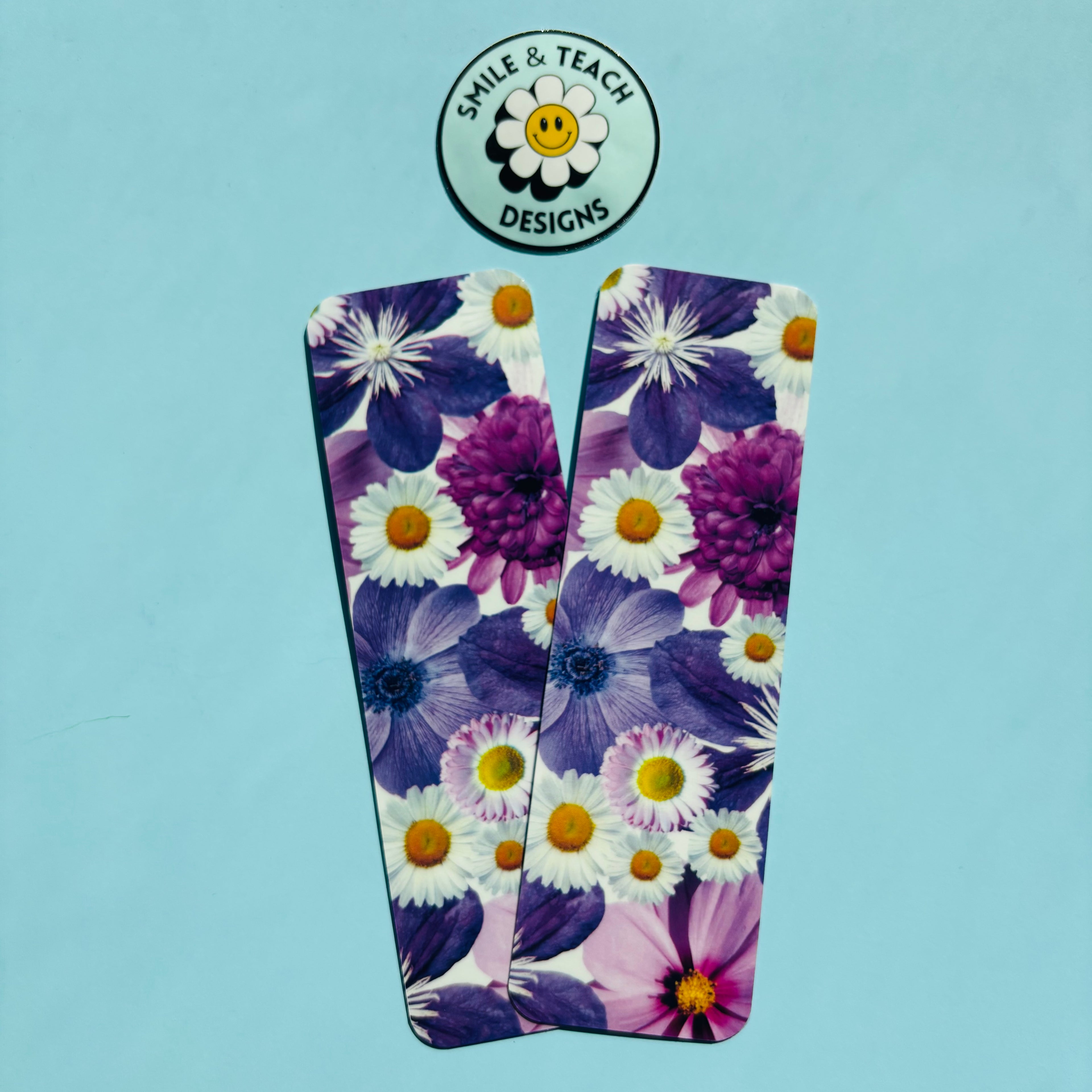Purple Wildflower Garden Bookmark