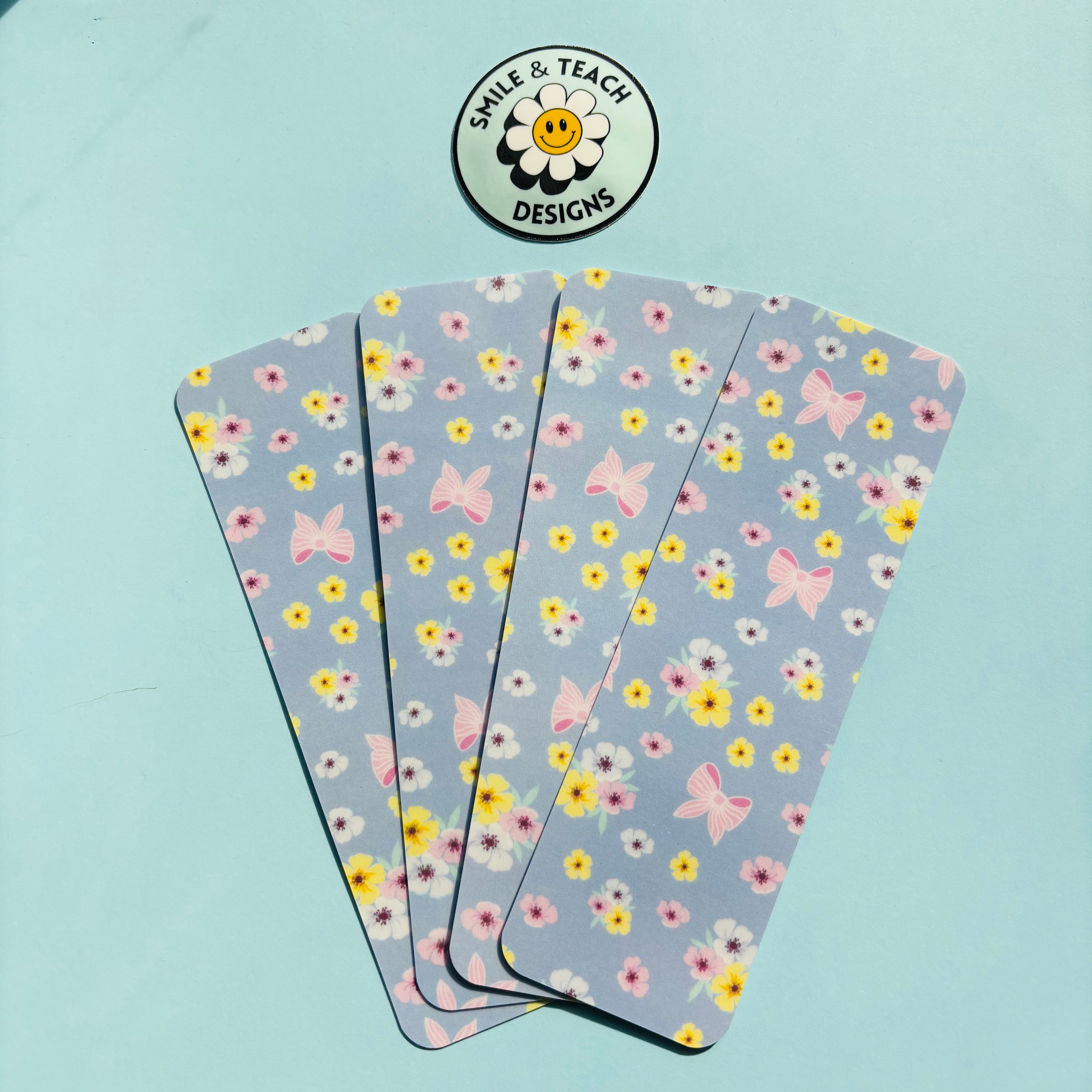 Pastel Butterfly Blossom Bookmark