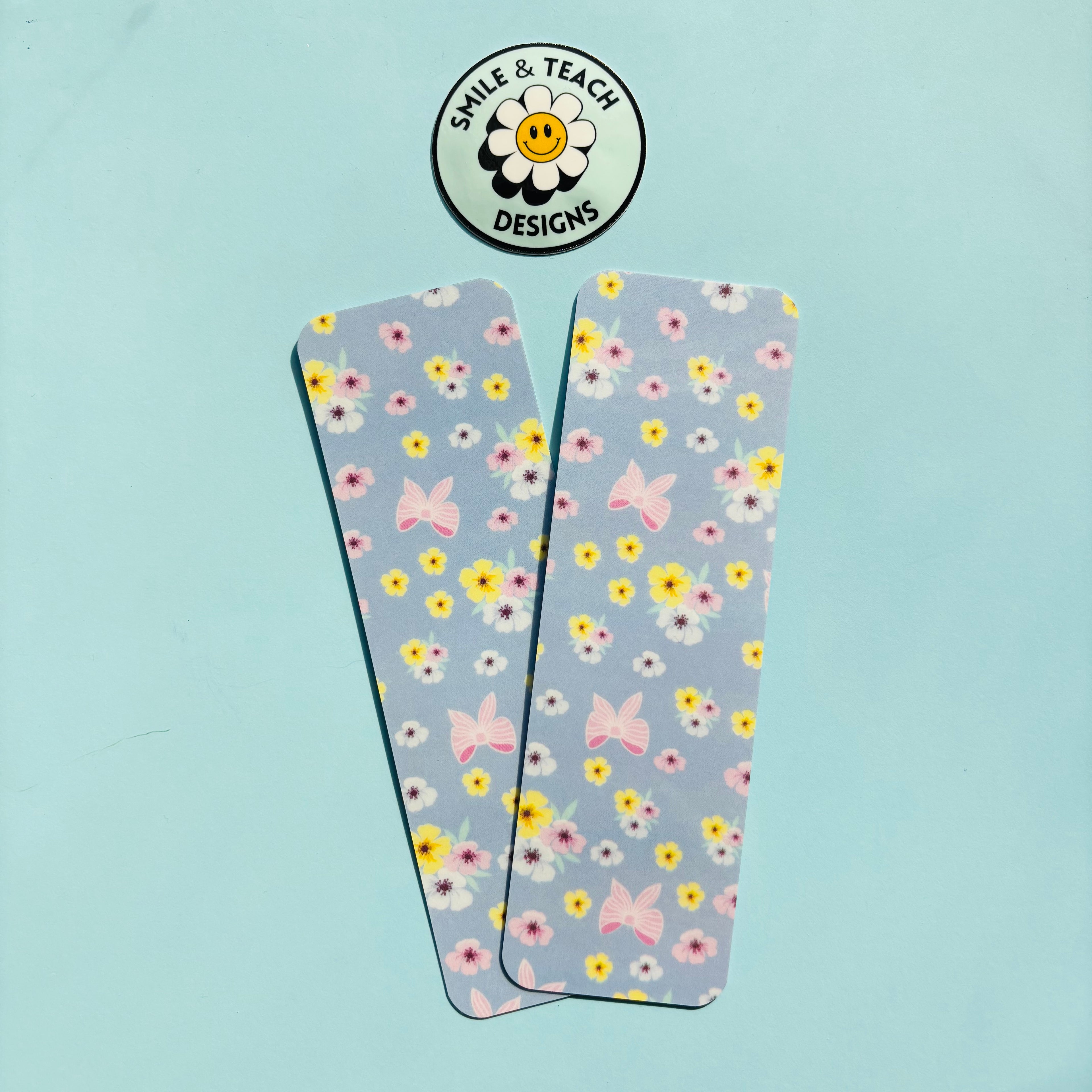 Pastel Butterfly Blossom Bookmark