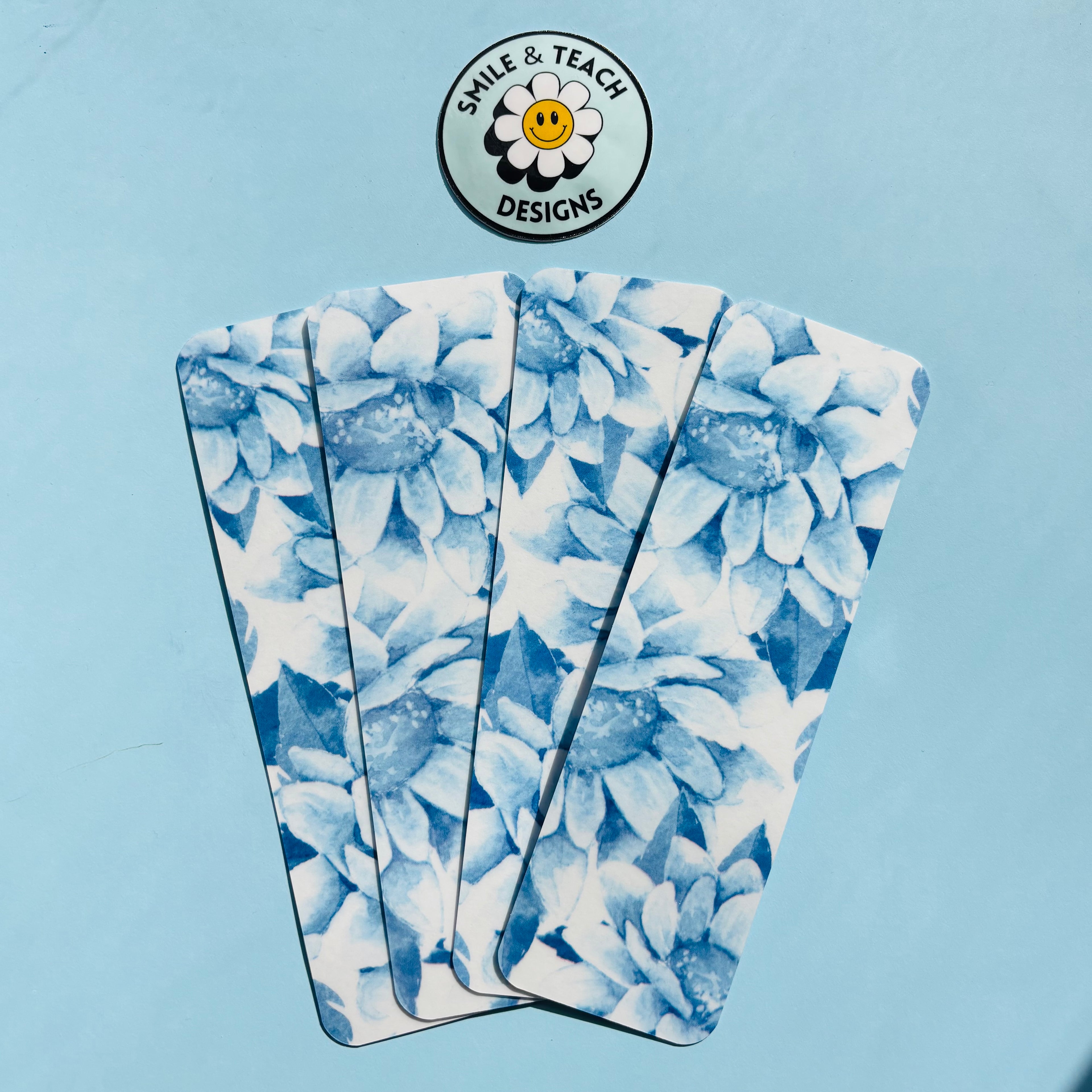 Blue Hydrangea Bloom Bookmark