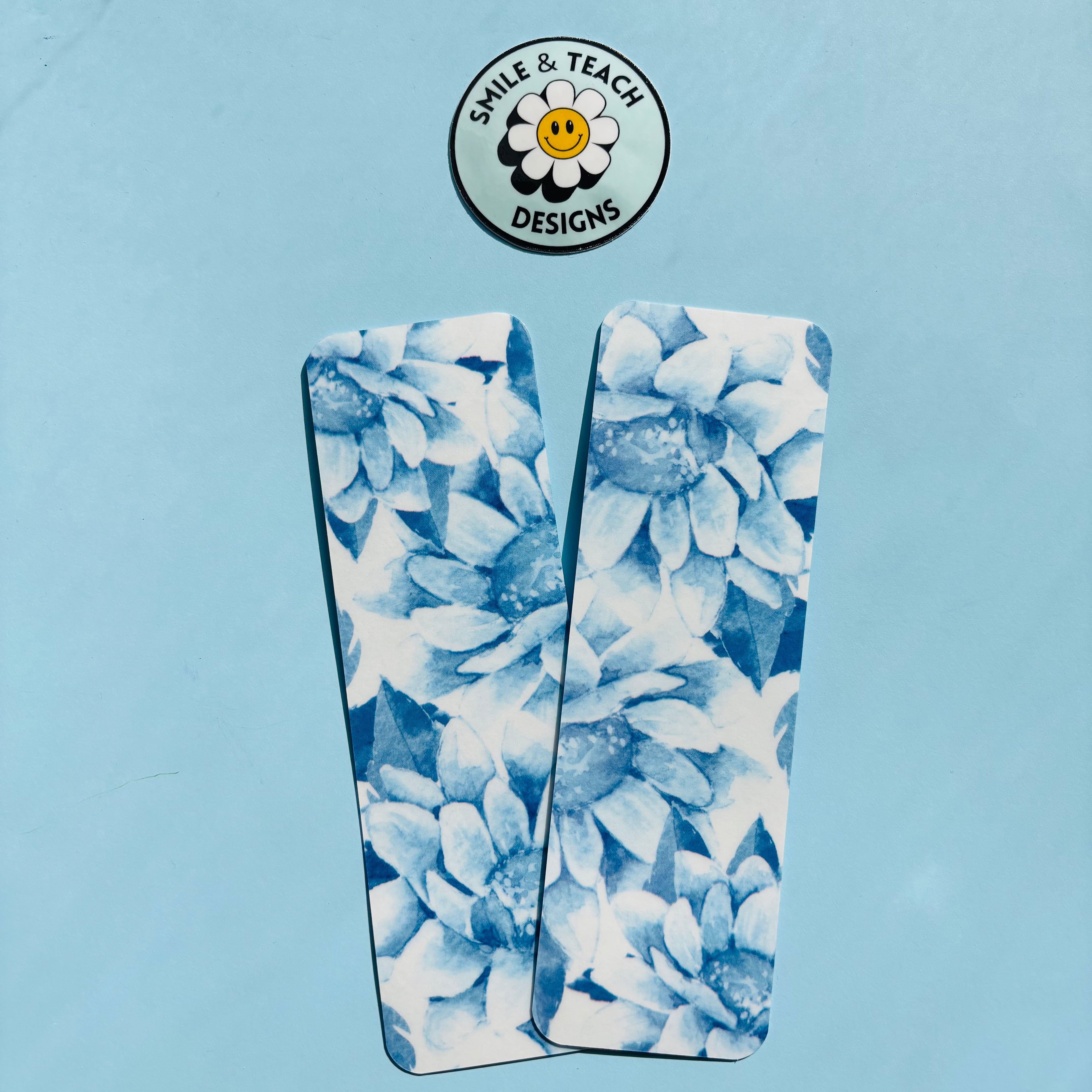 Blue Hydrangea Bloom Bookmark