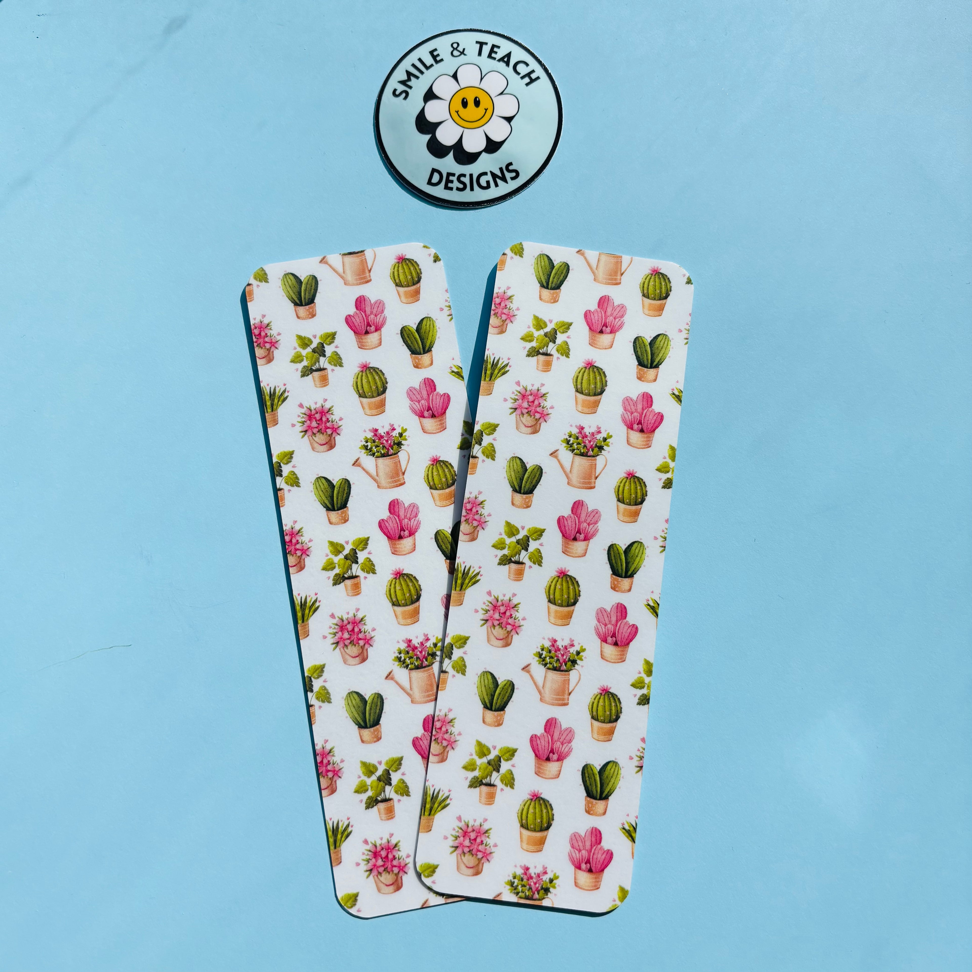 Pink Cactus Blossom Bookmark