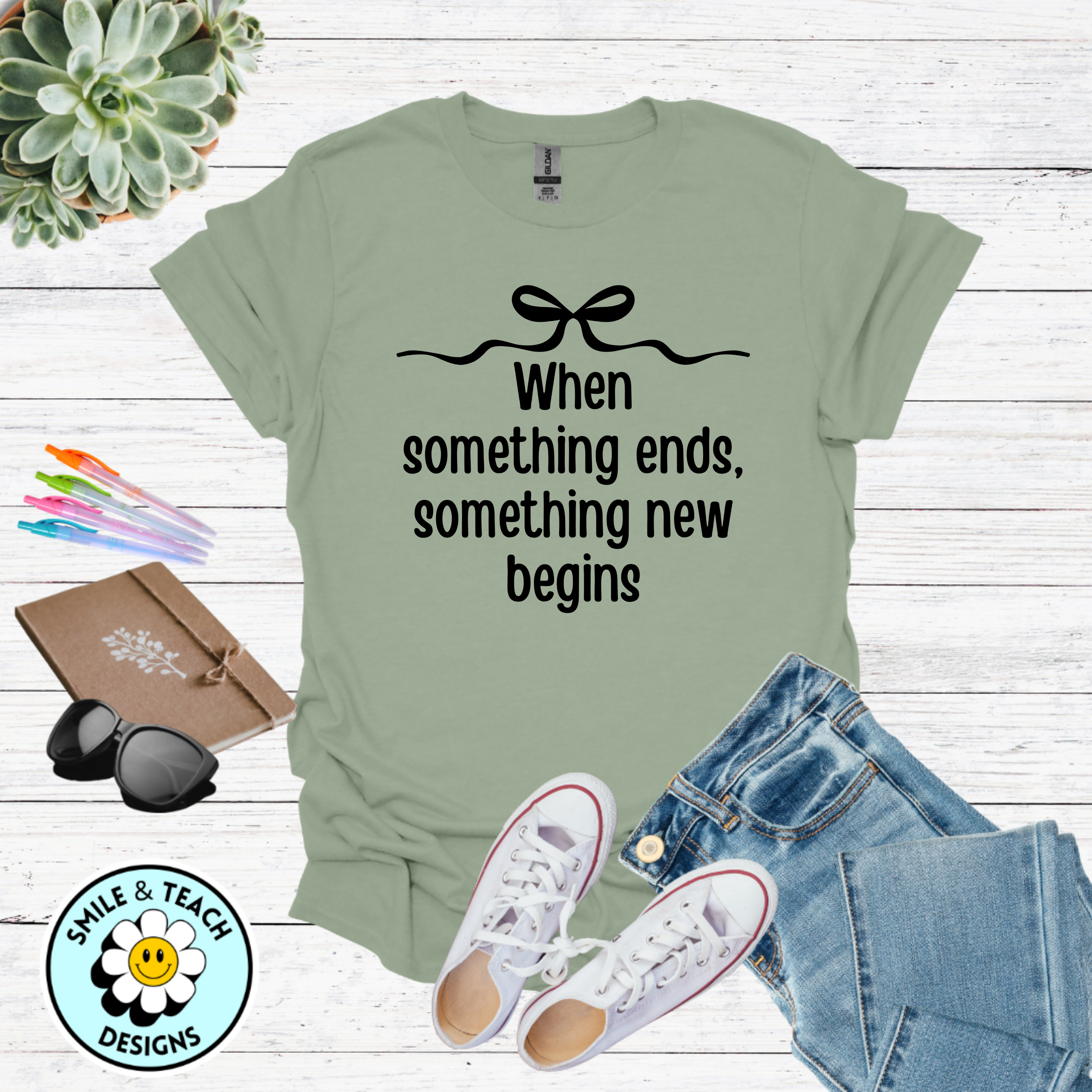 When Something Ends, Something New Begins – Inspirational Graphic T-Shirt