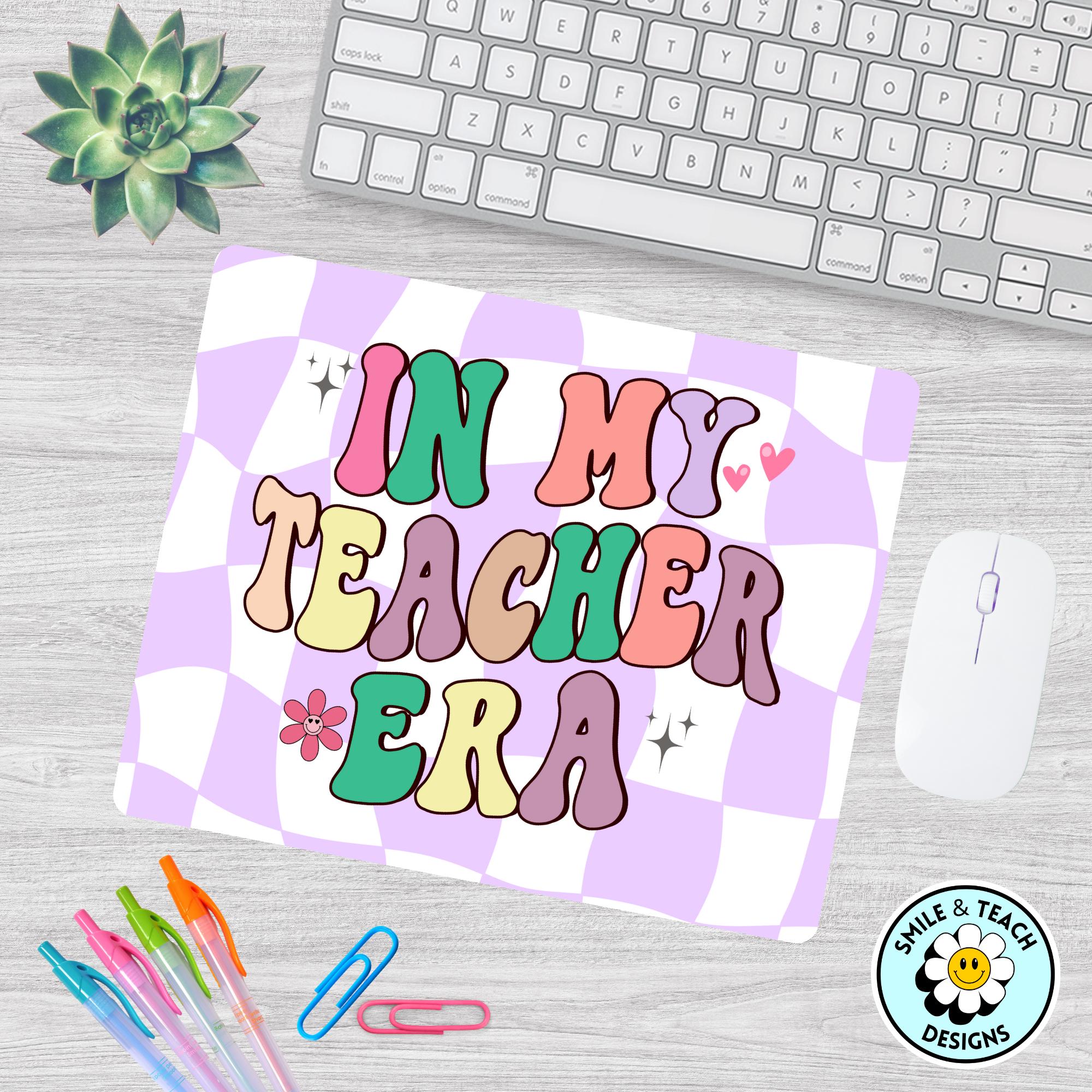 In My Teacher Era Mouse Pad – Retro Teacher Desk Accessory