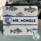 Personalized Fishing Mouse Pad – Custom Name Gift for Teachers or Fishermen