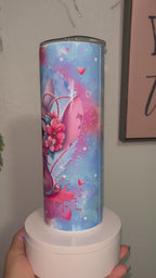 💖 Love Alien Couple Skinny Tumbler | 20 oz Personalized Stainless Steel