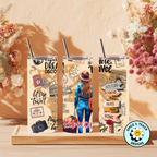 ✈️ Personalized Travel Adventure Tumbler – 20 oz Skinny